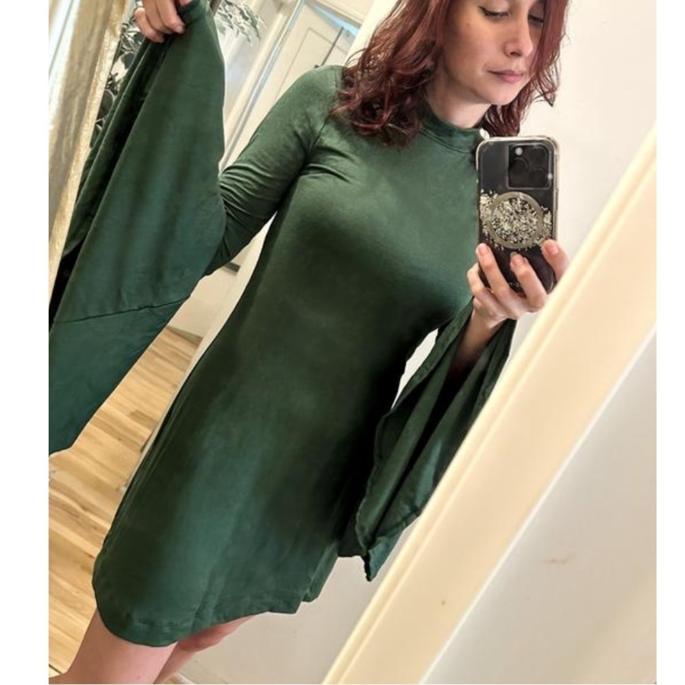 NWT FREE PEOPLE Dare to Dance Mini Small Blue Steel NEW FP BEACH $60 Tunic Dress - Picture 4 of 5